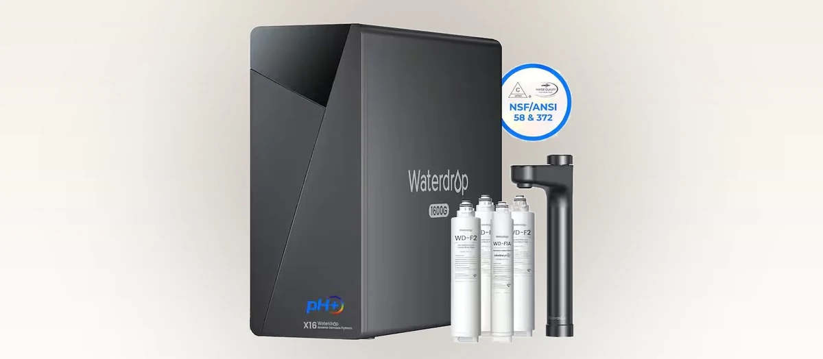 Waterdrop reverse osmosis water filtration system